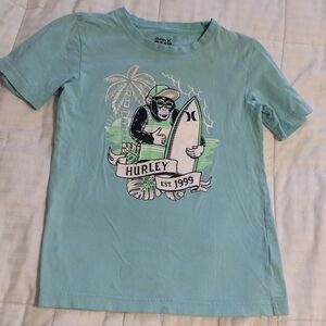 Hurley surfing monkey graphic tee shirt size Medium 10-12